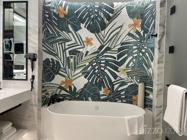 인스파이어 리조트의 포레스트 타워 디럭스 더블 퀸 객실의 욕실