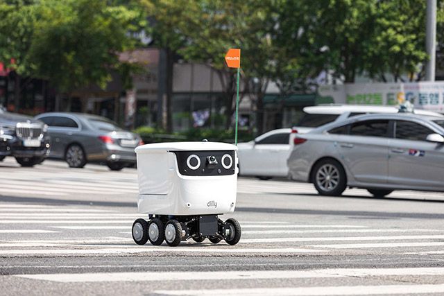 차세대 배달로봇 ‘딜리’ 새 모델./사진=우아한형제들
