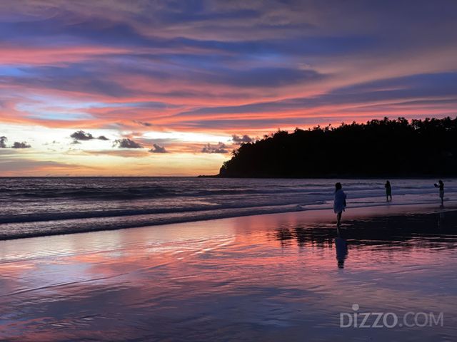 클럽메드 푸켓 앞 카타 비치의 선셋 