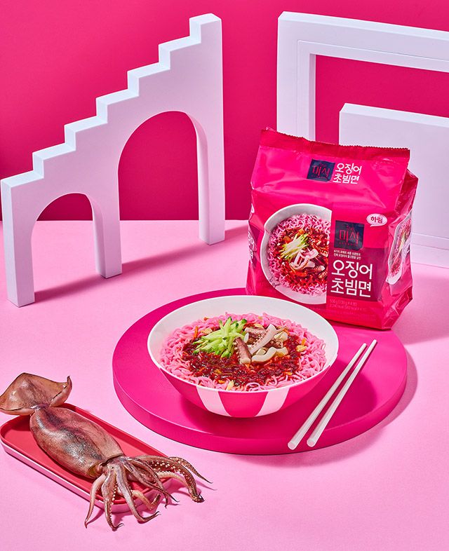 더미식 오징어 초빔면./사진=하림