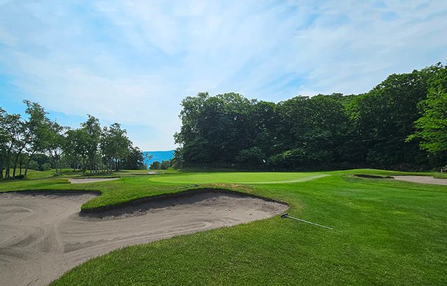 오누마 코스 7번 홀 그린 주변.