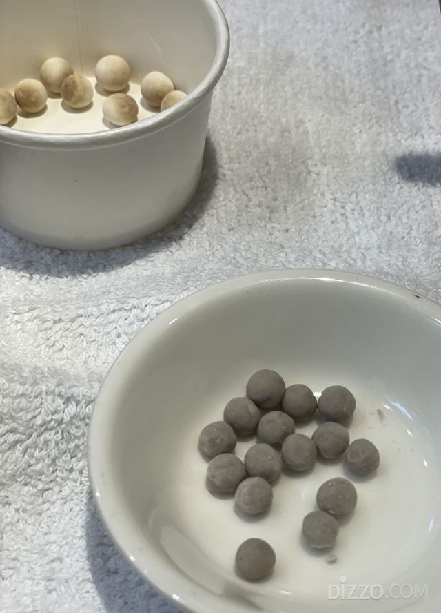 춘수당 버블티 만들기 체험의 재료인 타피오카 펄(사진촬영=서미영 기자)