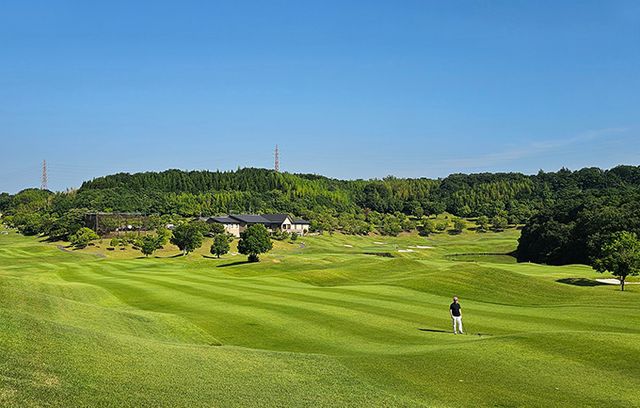 츠이엔CC 10번홀 그린 주변 레이아웃.