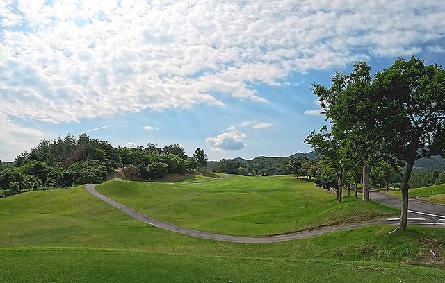 롯코CC에서 가장 어려운 홀인 4번홀(파5).