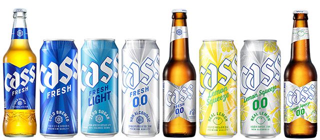 카스 제품 라인업./사진=오비맥주