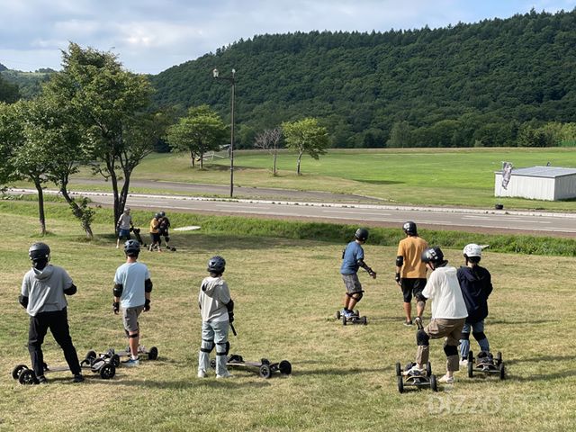 마운틴 보드를 즐기는 사람들(사진촬영=서미영 기자)