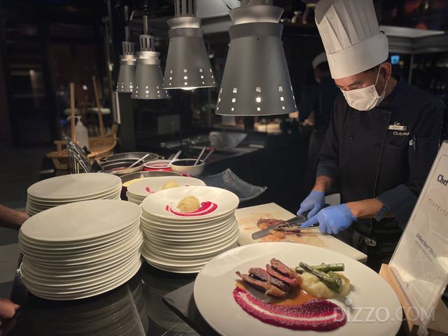 메인 레스토랑에서 제공하는 음식(사진촬영=서미영 기자)