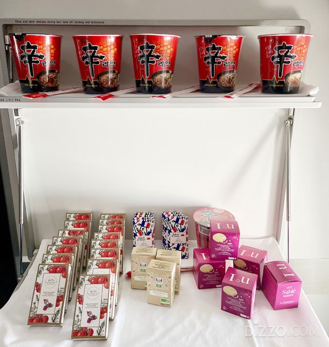 에어프랑스 기내 스낵바(사진촬영=서미영 기자)