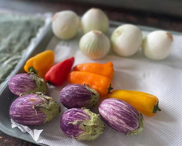 프로방스 전통 요리 '파르시'를 조리하는데 사용하는 식재료(사진촬영=서미영 기자)