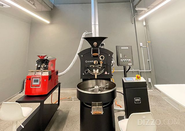 컬리너리랩 지하 1층은 파라다이스만의 자체 브랜드 커피를 개발하는 전문 로스터리 공간으로 운영된다.(사진촬영=서미영 기자)