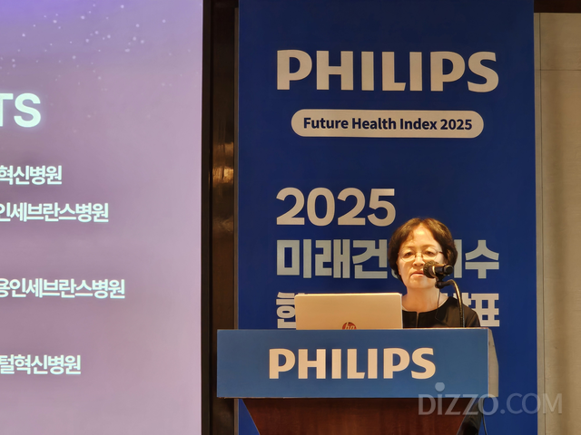 김은경 용인세브란스병원장이 의료 AI 도입의 비용·제도적 한계를 설명하고 있다.