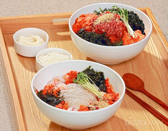 더위크앤 리조트의 한우물회,서해광어물회