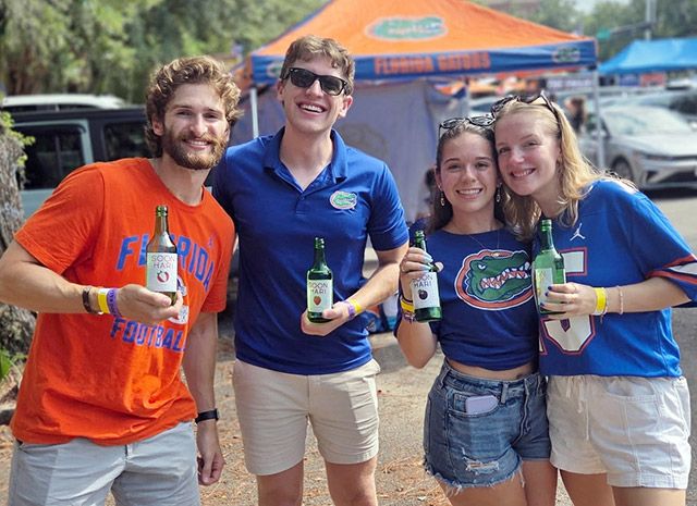 롯데칠성음료는 미국에서 과일소주 순하리를 알리는 마케팅 활동을 펼치고 있다./사진=롯데칠성음료