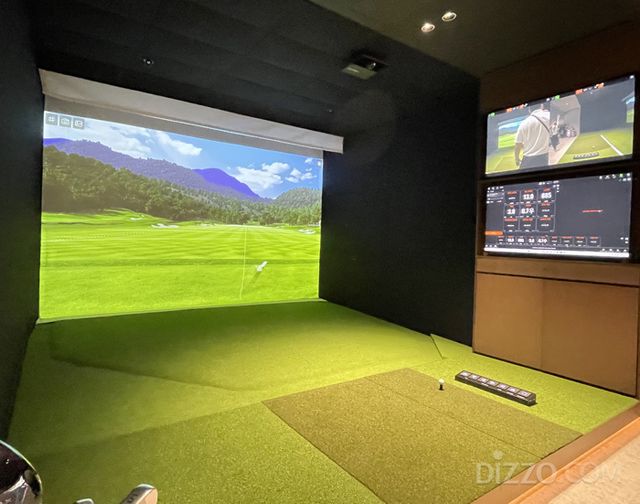 웨스틴 서울 파르나스의 피트니스 클럽 AR 퍼팅존(사진촬영=서미영 기자)