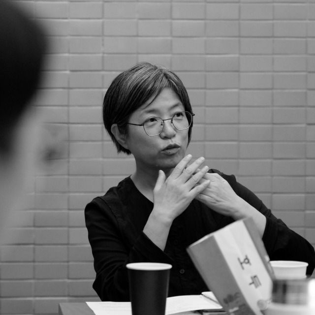 '무사의 선택'에 참석한 정재은 감독 / 사진 : 책방무사 제공