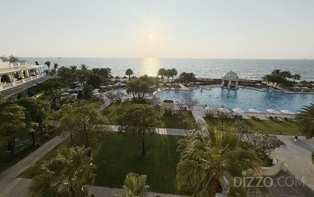 쉐라톤 푸꾸옥 객실에서 내려다 본 모습(사진촬영=서미영 기자)