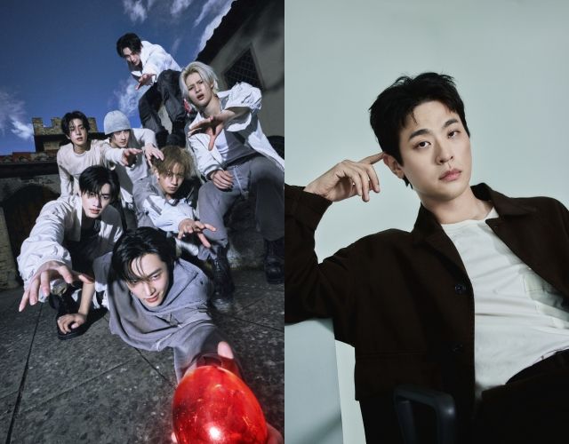 엔하이픈(좌)과 박정민 프로필 이미지 / 사진 : 빌리프랩, 샘컴퍼니