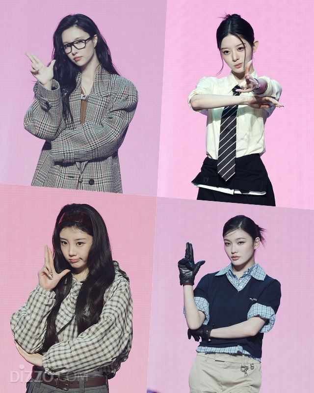 아일릿이 다섯 번째 미니앨범 'BREAK EVEN' 발매 기념 미디어 쇼케이스를 개최해 포토타임을 갖고 있다. / 이대덕 객원 사진기자, leedaedeok@gmail.com