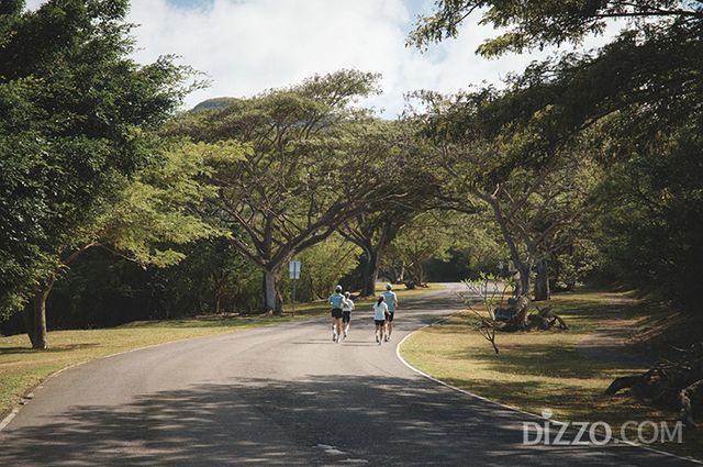 사이판 북부 코스를 달리는러너들(사진제공=마리아나관광청)