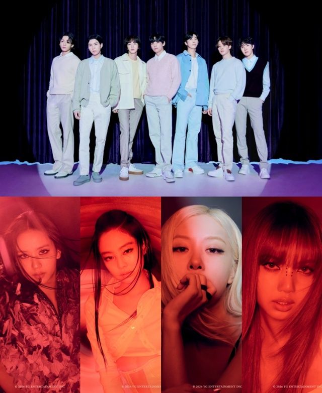 사진: 빅히트뮤직, YG엔터테인먼트 제공