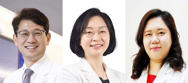 국가 항생제 적정사용 관리(ASP) 시범사업 관련 논문을 게재한 분당서울대병원 연구팀. (왼쪽부터) 김홍빈 교수, 이현주 교수, 문송미 교수. /사진=분당서울대병원