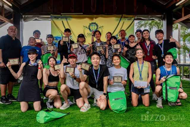 2026 사이판 마라톤 시상식 종목별 수상자 전체사진(사진=마리아나관광청)