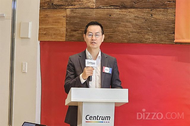 신동호 헤일리온 코리아 대표가 ‘센트룸 데이’에서 발표하고 있다.