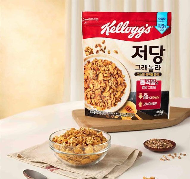 켈로그 ‘저당 그래놀라’제품 이미지./사진=켈로그