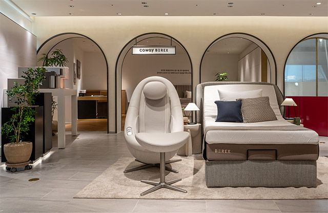 코웨이갤러리 롯데 본점 팝업스토어 내부 전경./코웨이