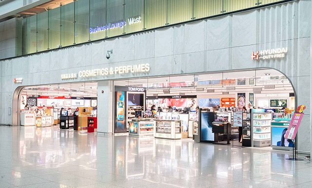 현대면세점 인천국제공항 DF2 구역 면세점 전경./현대면세점