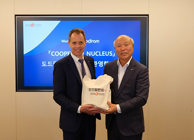 도드람 박광욱 조합장과 쿠펄협동조합 에마뉘엘 코모 CEO./도드람양돈농협