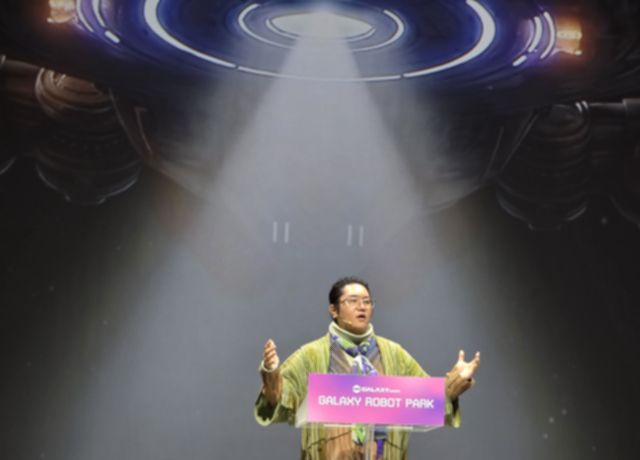 최용호 갤럭시코퍼레이션 대표는 15일 ‘갤럭시 로봇파크’개막과 향후 K-POP과 로봇 기술을 결합한 새로운 콘텐츠 산업 모델을 제시했다./김경희