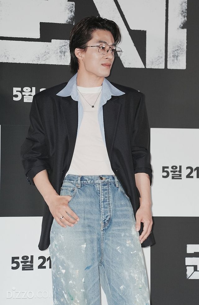 영화 '군체' 언론시사회에 참석한 배우 구교환 / 사진 : 디지틀조선일보DB