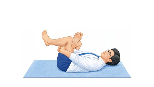 이상근 스트레칭 예시 /이미지=AI 생성