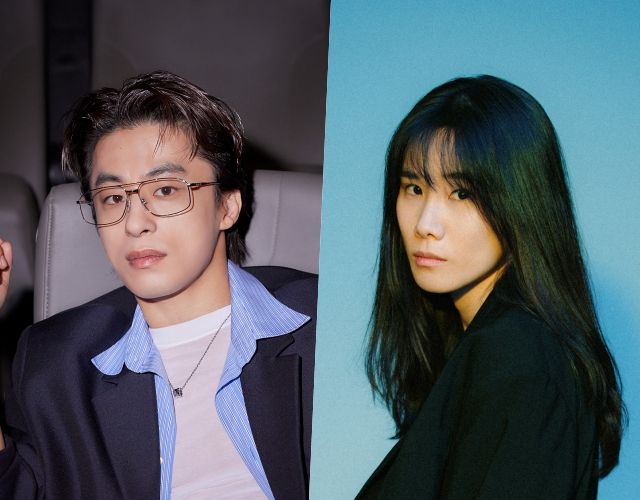 감독겸 배우 구교환과 감독 이옥섭 감독의 모습 (왼쪽부터) / 쇼박스, 미쟝센단편영화제 제공