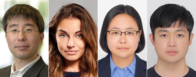 이번 연구에 참여한 연구진. (왼쪽부터) 강전웅 MIT 레이저생의학연구센터(LBRC) 박사, Arianna Bresci MIT 연구원, 주미연 아폴론 최고기술책임자(CTO), 김영규 아폴론 연구원. /아폴론 제공