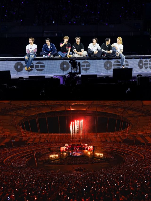 지난 13일 부산아시아드 주 경기장에서 펼쳐진 ‘BTS WORLD TOUR ‘ARIRANG’ IN BUSAN’ 공연 모습/ 빅히트뮤직 제공 