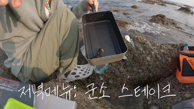 최근 임 씨는 식량 자급자족을 위해 던져두었던 통발에 아무것도 잡히지 않자, 우연히 발견한 군소를 채집해 스테이크를 해 먹으며 뜻밖의 경험을 했다고 전했다./유튜브 '연탱이의 자유일기' 갈무리