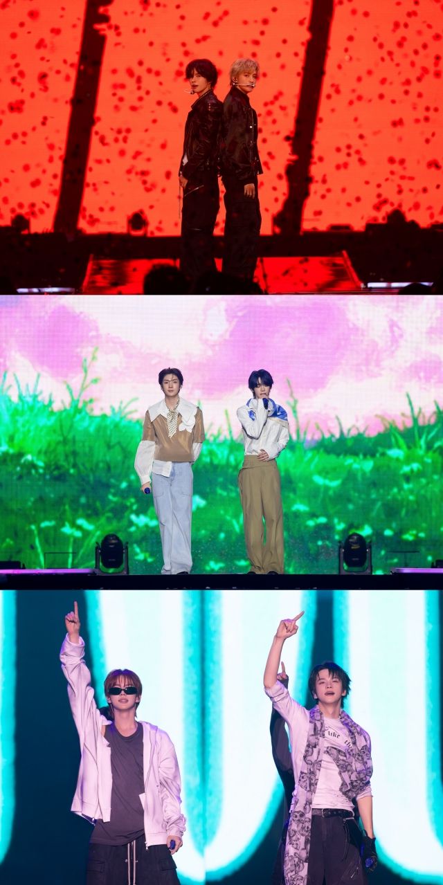 '2026 TWS TOUR '24/7:FOR' IN SEOUL' 공연에서 무대를 펼치고 있는 TWS의 모습 / 플레디스 엔터테인먼트(하이브)
