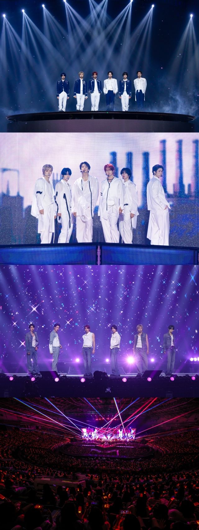 '2026 TWS TOUR '24/7:FOR' IN SEOUL' 공연에서 무대를 펼치고 있는 TWS의 모습 / 플레디스 엔터테인먼트(하이브)