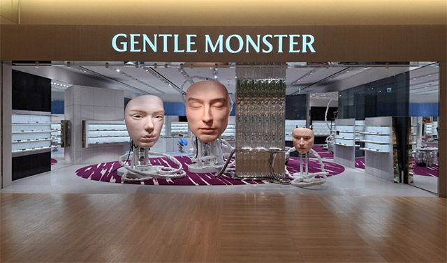 롯데면세점 일본 간사이공항점에 입점한 젠틀몬스터 매장 외부 전경./롯데면세점 제공
