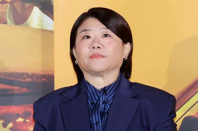 영화 '경주기행' 제작보고회 현장의 배우 이정은 / 서보형 객원 사진기자, geenie44@gmail.com