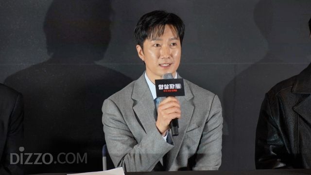 영화 '암살자(들)' 언론시사회에 참석한 배우 박해일 / 디지틀조선일보DB