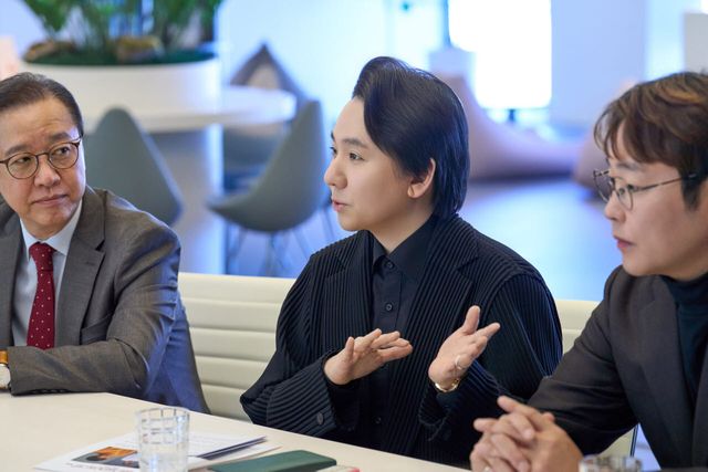 임형주 용산문화재단 이사장이 28일 '임형주와 함께하는 K팝페라 페스티벌 in 용산' 라운드 인터뷰에서 발언하고 있다. (사진=용산문화재단)