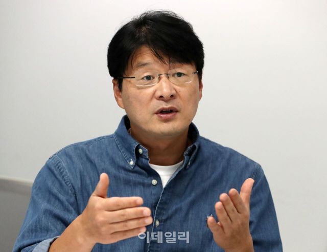 김덕호 성균관대 RISE 사업단 교수가 지난 6일 서울 중구 KG타워에서 인터뷰를 진행하고 있다.(사진=이데일리 김태형 기자)