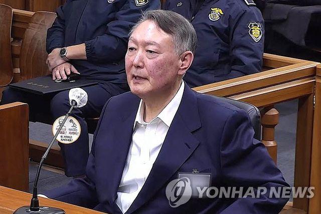 윤석열 전 대통령의 법정 모습. (사진= 연합뉴스)