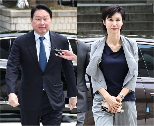 최태원-노소영, 재산분할 2차 변론 출석 (사진=연합뉴스)