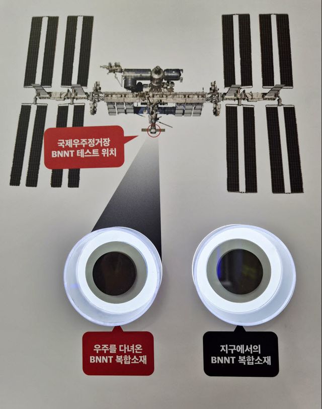KIST 복합소재기술연구소가 나사와 공동 연구를 통해 국제우주정거장에 보낸 BNNT (사진=안유리 기자)