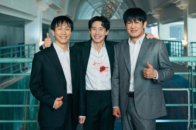 드라마 '오십프로' 주역 오정세(왼쪽부터), 신하균, 허성태.(사진=MBC)