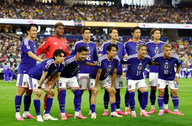 일본 축구대표팀.(사진=로이터)